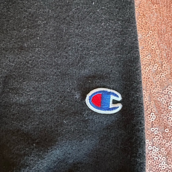 Vtg Champion Reverse Weave Black Sweatshirt ,S. Big Block Letter 3D. Rare, - Picture 4 of 10